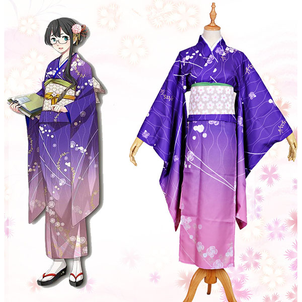 Kantai Collection Ooyodo Kimono Cosplay Kostuums Halloween