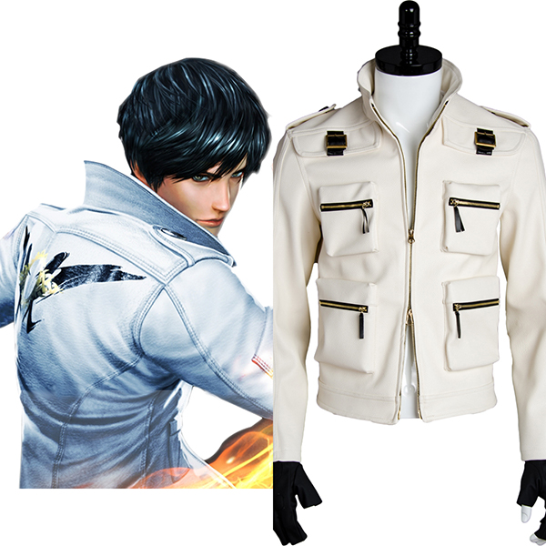 Costumi King of Fighters XIV KOF 14 Kyo Cappotto Giacca Cosplay
