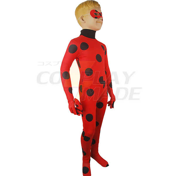 Kids Piger Miraculous Ladybug Zentai Jumpsuit Bodysuit Tøj Yoyo Cosplay Kostume