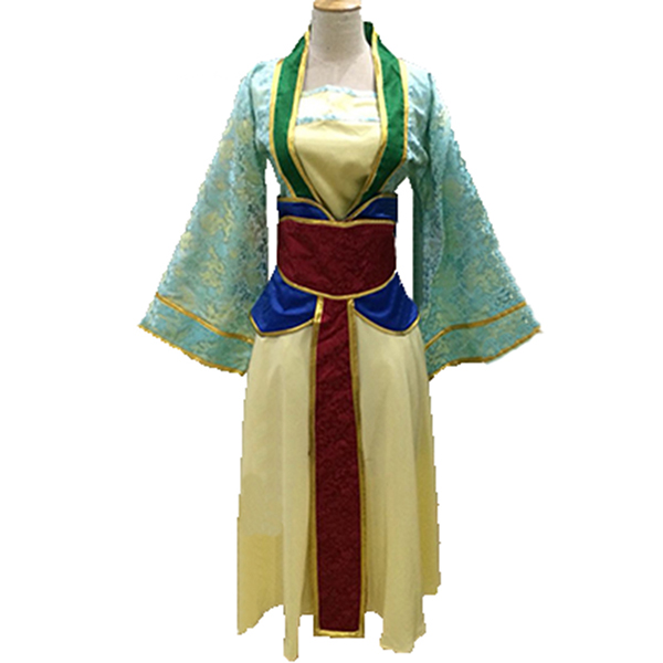 Mulan Princess Ccoaplay Kostume Custom Kjole Kvinders Halloween