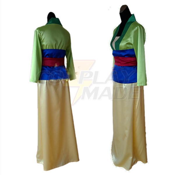 Mulan Princess Coaplay Kostume Custom Kjole Kvinders Tøj