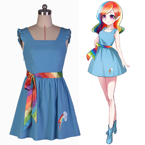 My Little Pony: Friendship Is Magic Rainbow Dash Dress Cosplay Costume