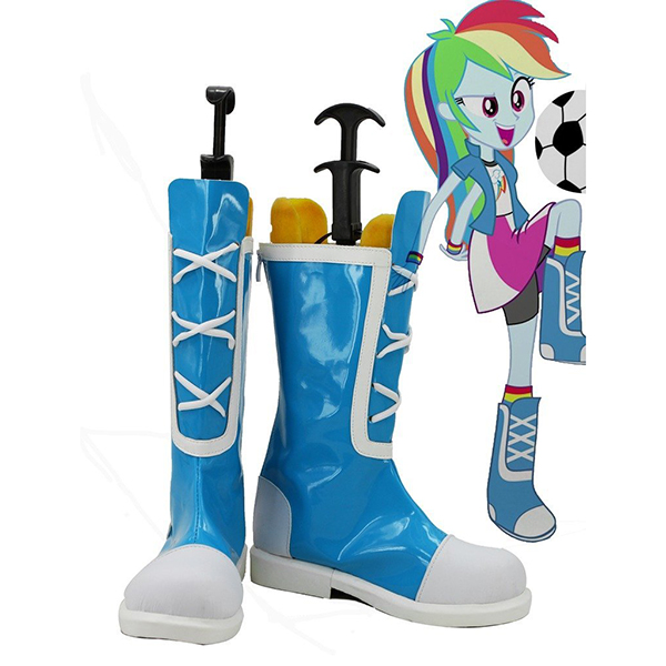Zapatos My Little Pony Equestria Girls Rainbow Rocks Rainbow Dash Cosplay Botas