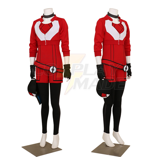 New Women\'s Hoodie for Pokemon Go Red Team Valor Instinct Cosplay Costume