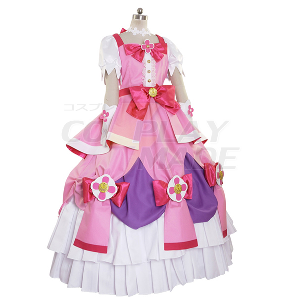 Halloween Go! Princess PreCure Cure Flora Parti Kjole Kostume Cosplay Tøj