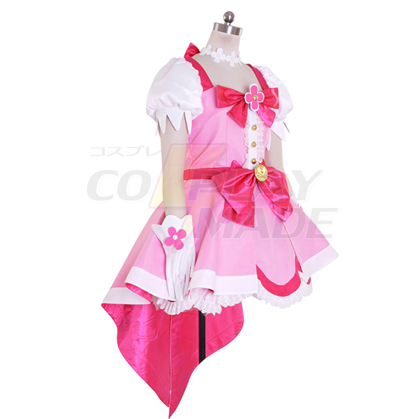 Halloween Women\'s Go! Princess PreCure Cure Flora Party Dress Cosplay Costume