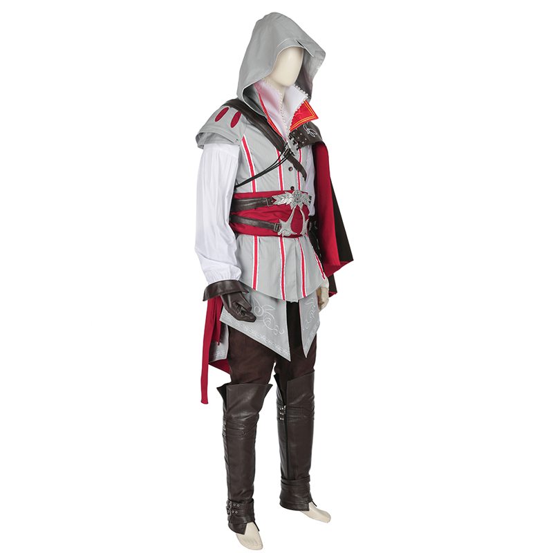 Assassins Creed 2 Ezio Auditore Da Firenze Cosplay Kostume White Fastelavn