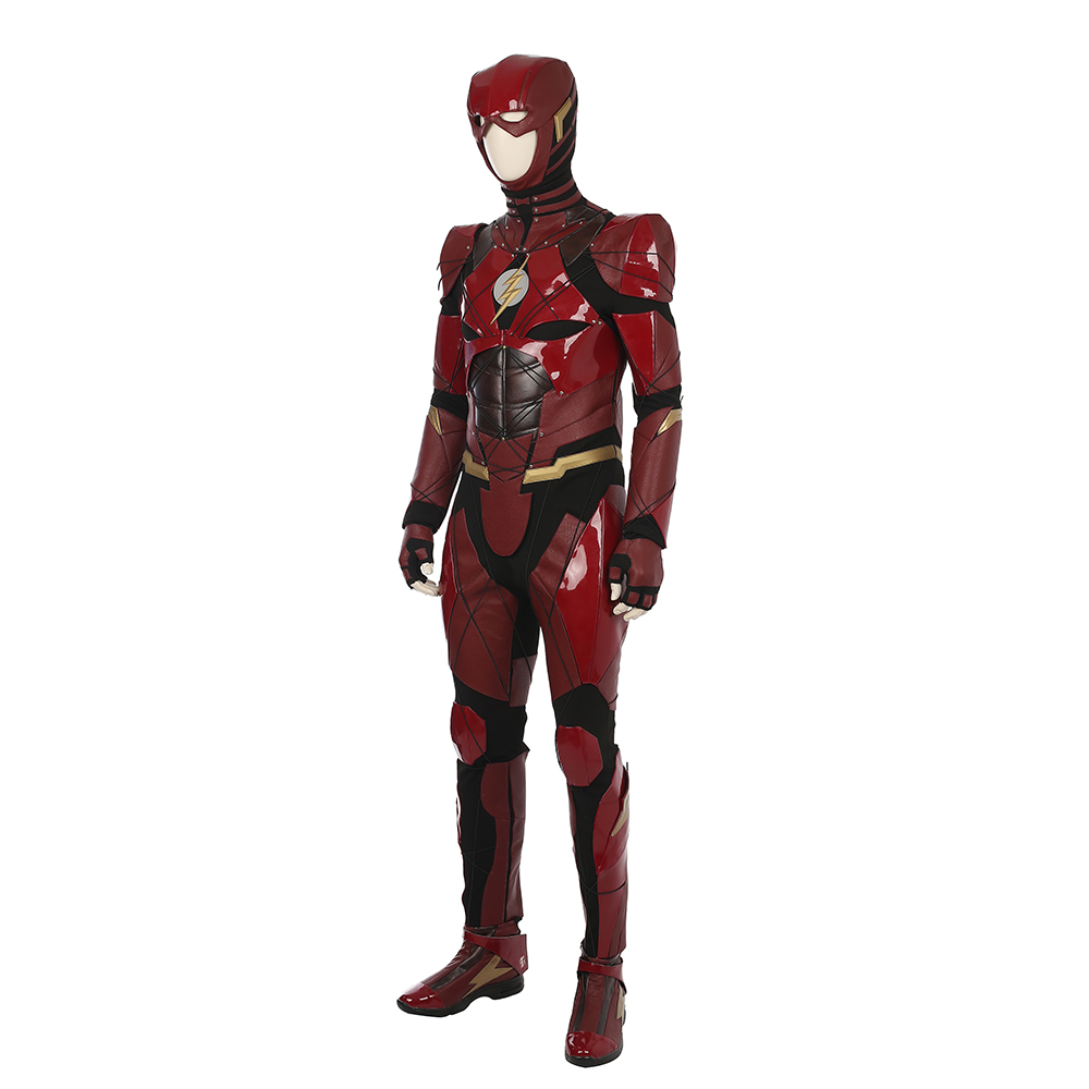 Justice League The Flash Barry Allen Cosplay Kostume Fastelavn