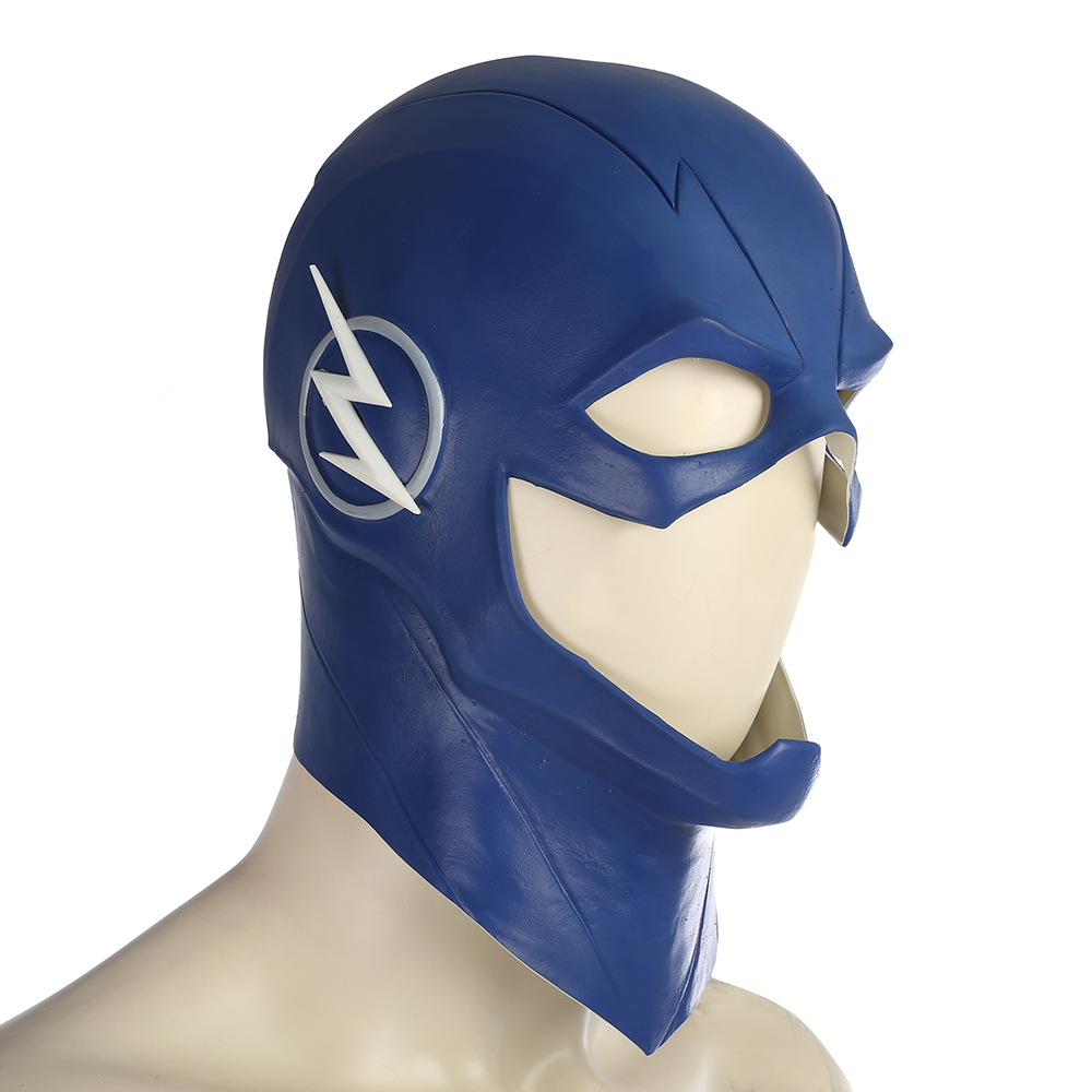 Justice League The Flash Barry Allen Blue Cosplay Kostume Fastelavn