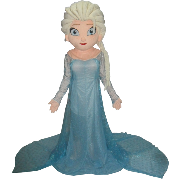 Frozen Princess Elsa Mascot Cartoon Characters Costume