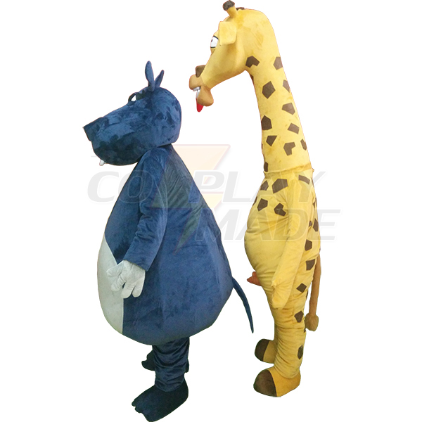 Giraffe Mascot Cartoon Characters Costume