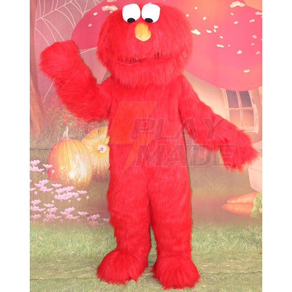Red Sesame Street Elmo Cookie Mascot Cartoon Characters Costume