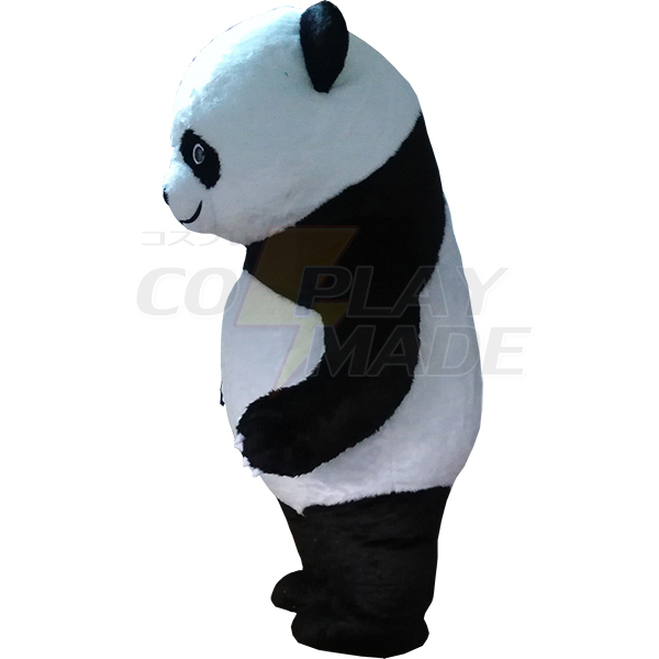 Weiß Kongfu Panda Maskottchen Kostüme Karikatur