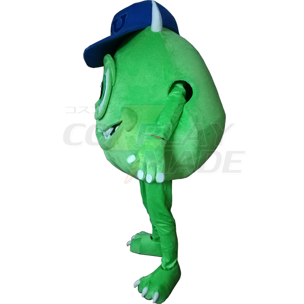 Green Monsters Inc Mike Mascot Costume Cartoon