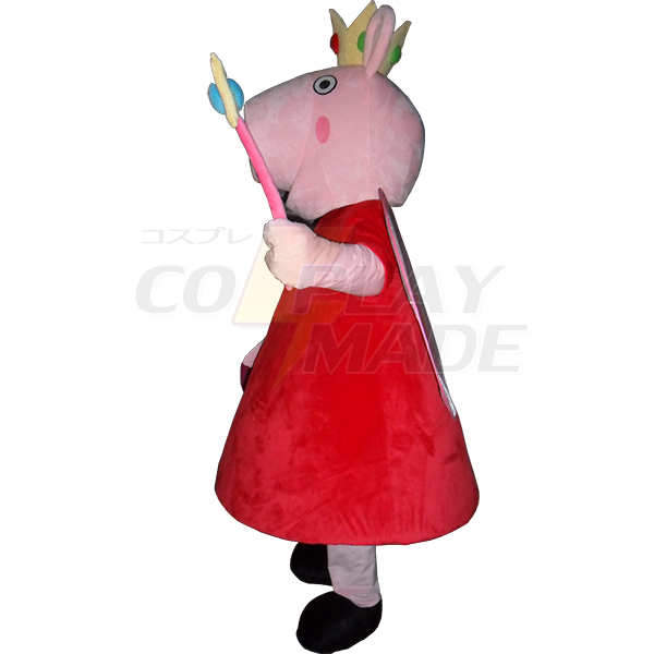Pink Peppa Pig Mascot Costume Cartoon