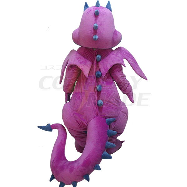 Purple Dinosaurs Mascot Costume Cartoon
