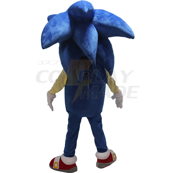 Blue Sonic the Hedgehog Mascot Costume Cartoon