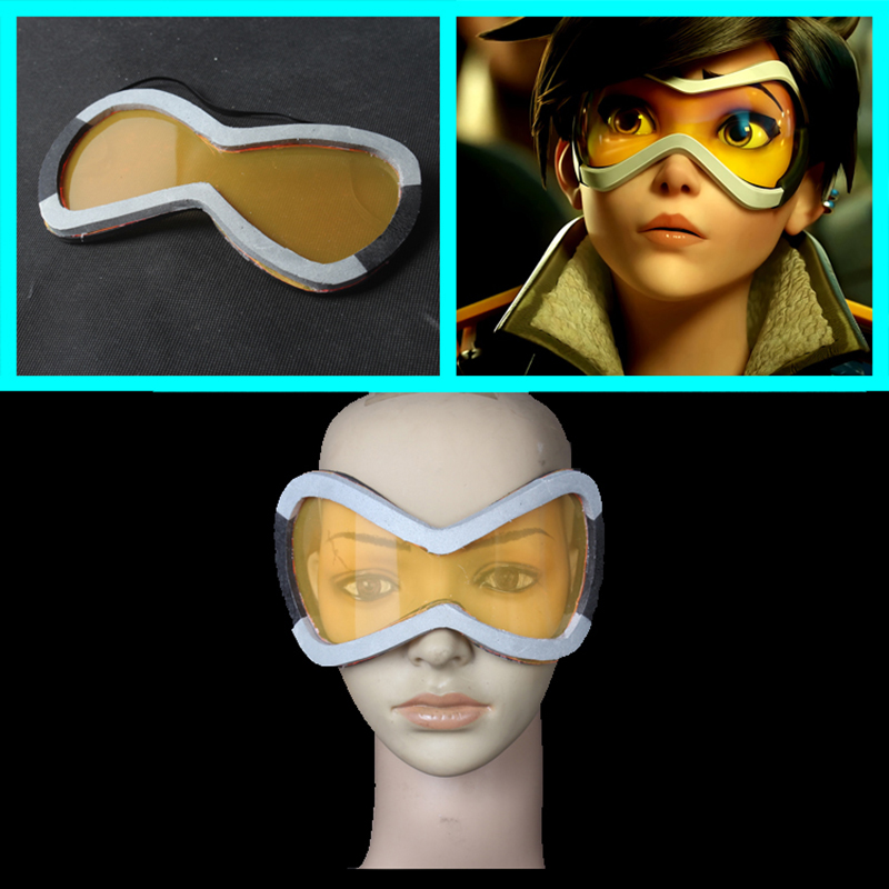 Overwatch Tracer Goggles Prop Ow Halloween Hyller Pvc