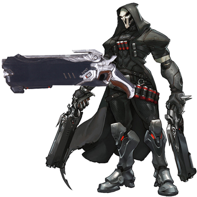 Fantasias de Overwatch Reaper Hellfire Shotguns Cosplay Adereços Weapon Brasil (1pcs)