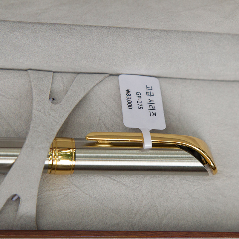 Luxury Gift Business Pens Ballpoint Pen Black/Silver Lacquer Rollerball Pen 18KT Gold Plated