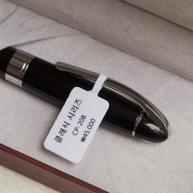 Luxury Gift Classic Ballpoint Pen Black Lacquer Rollerball Pen with Silver Plated