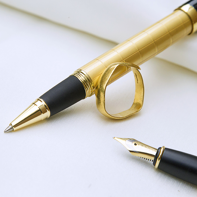 Luxury Gift Business Pen Ballpoint Pen Fountain Pens Rollerball Pen with 22KT Gold Plated