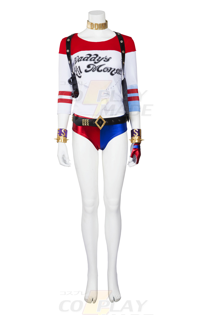 Suicide Squad Harley Quinn Costume Carnaval Cosplay Déguisement d\'Halloween Outfit France