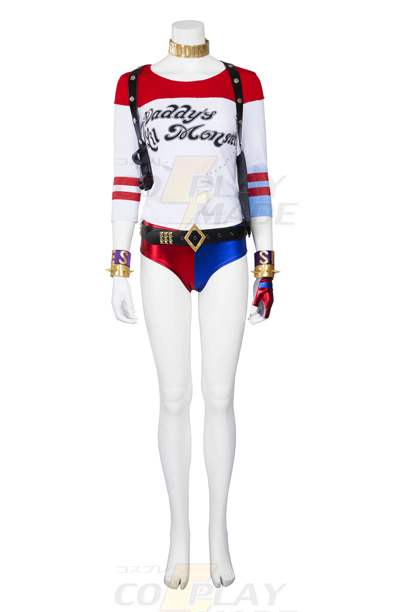 Suicide Squad Harley Quinn Cosplay Halloween Costume Outfit