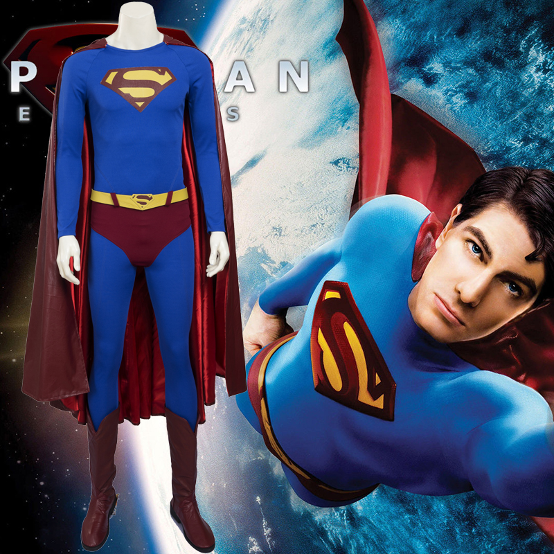 D guisement Superman Returns Costume Carnaval Cosplay Halloween Zentai 