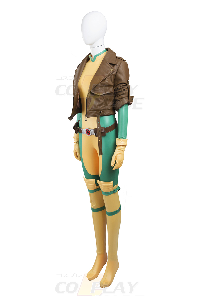 New Style X Men Anna Marie Rogue Cosplay Halloween Fantasias Zentai Suits Portugal
