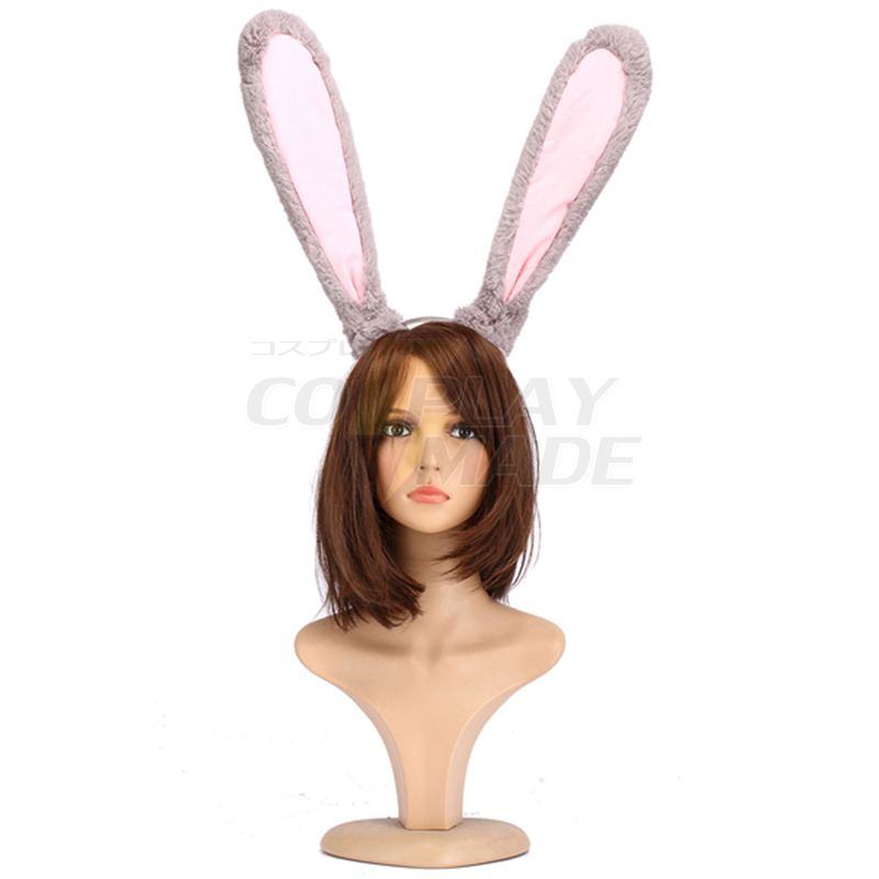 Fantasias de Movie Zootopia Judy Rabbit Bunny Plush Ears Hairband Headband Tail Brasil