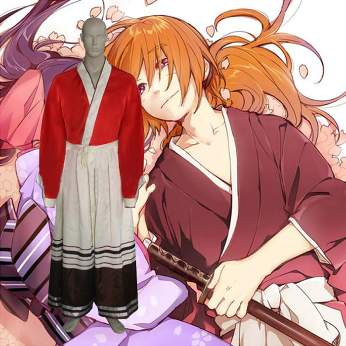 Rurouni Kenshin Himura Holiday Cosplay asut Naamiaisasut