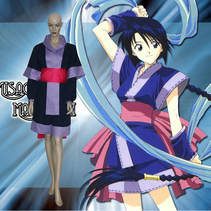 Rurouni Kenshin Misao Makimachi Cosplay Costume Carnaval