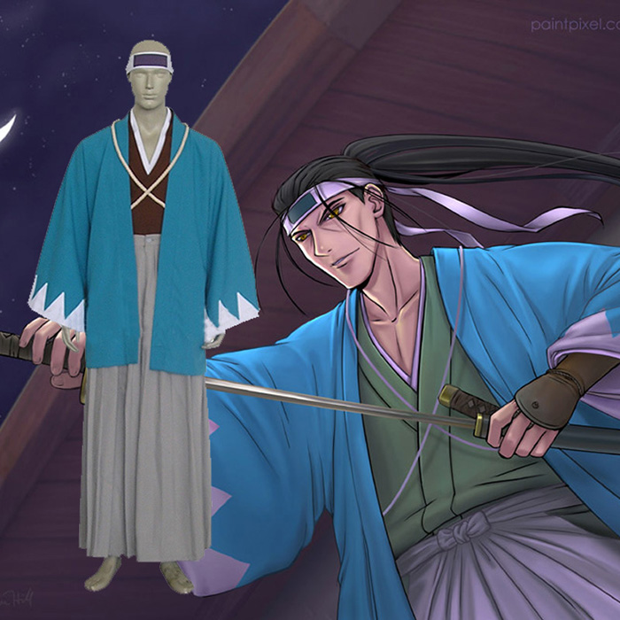 Rurouni Kenshin Saito Hajime Shinsengumi Cosplay Kostume Fastelavn