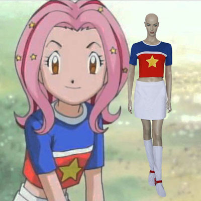 Digimon 02 Mimi Tachikawa Cosplay Kostume Fastelavn