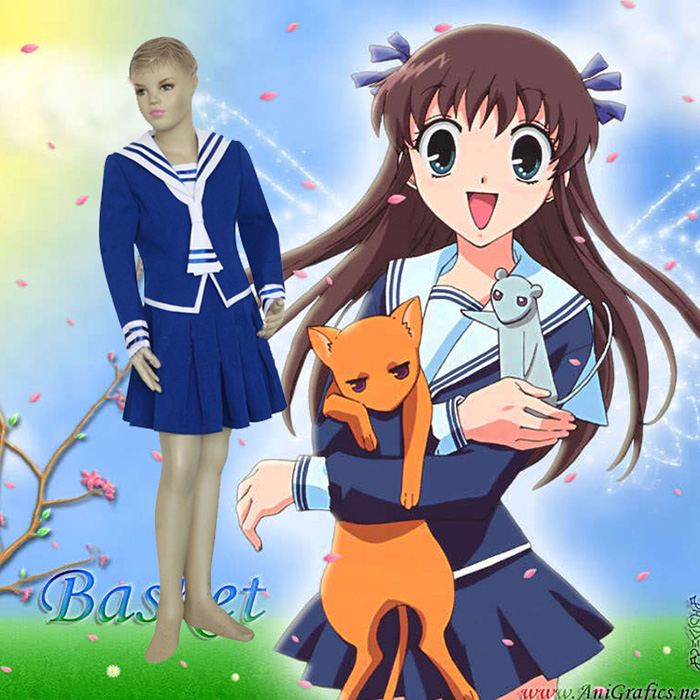 Fruits Basket Tohru Honda Kids Kostume Anime Fastelavn