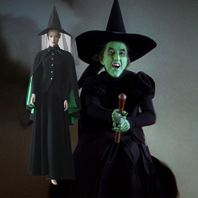 Luksuriøs The Wicked Witch of the West udklædning Fastelavn Kostumer