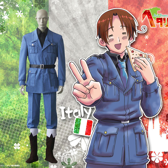 Hetalia Axis Powers Italy Cosplay Jelmez Karnevál