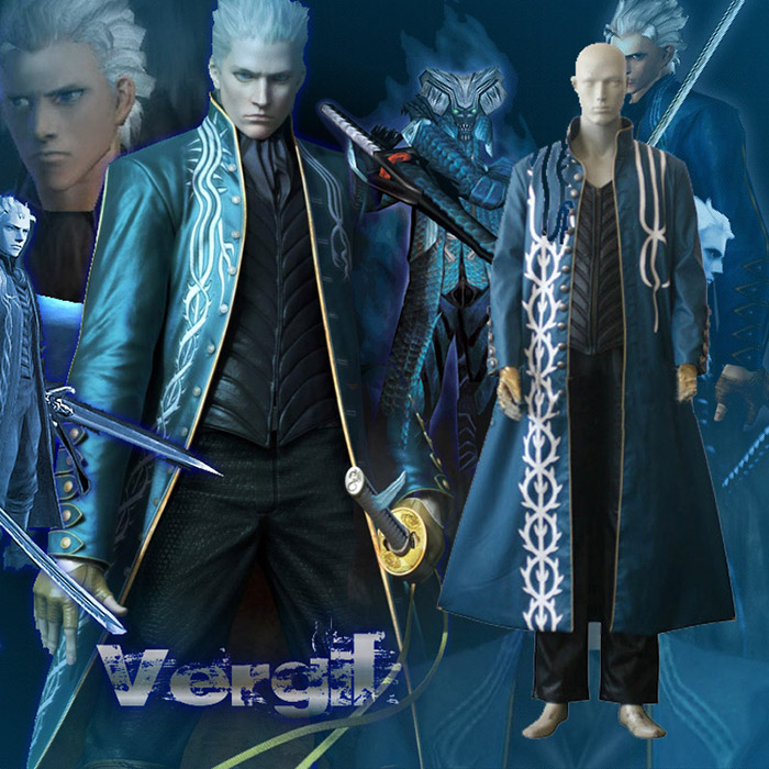 Luxury Devil May Cry 3 Virgil third Cosplay Costumes Wellington