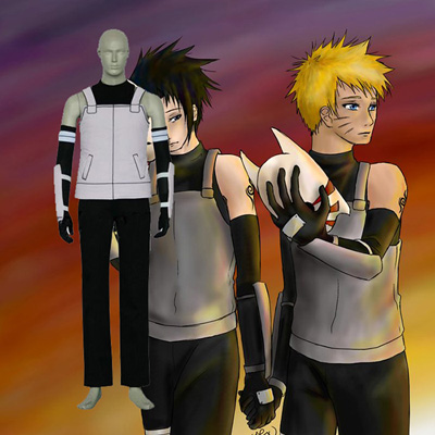 Naruto Sasuke Anbu Cosplay Kostym Karneval