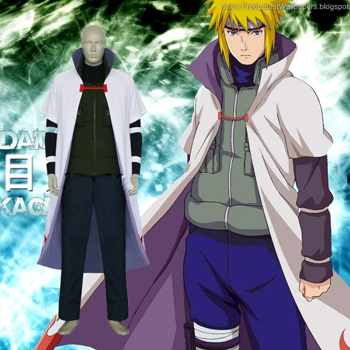 Naruto Yondaime 4th Hokage Cosplay Kostume Fastelavn