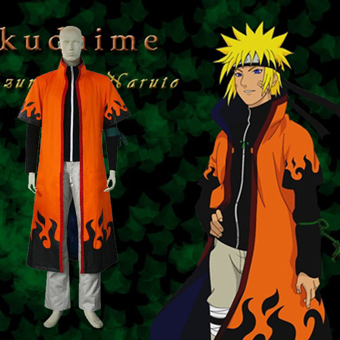 Naruto Uzumaki 6th Hokage Cosplay asut Naamiaisasut