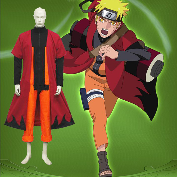 Naruto Uzumaki Sage Cosplay Jelmez Ruházat Karnevál