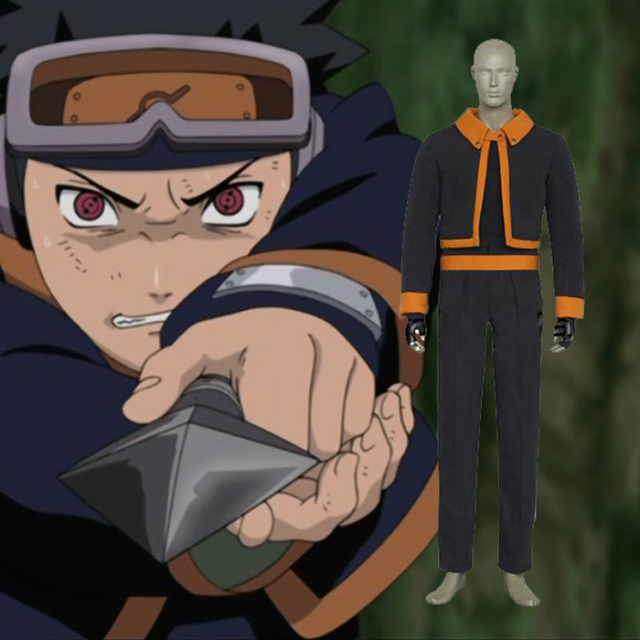Naruto Obito Uchiha Cosplay Kostume Tøj Fastelavn
