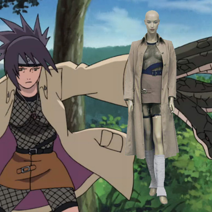 Naruto Mitarashi Anko Cosplay Kostume Tøj Fastelavn