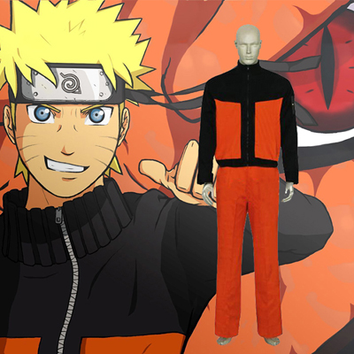 Naruto Shippuden Uzumaki Cosplay Kostyme Karneval
