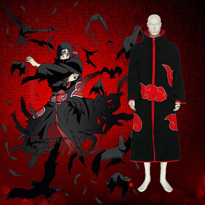Naruto Akatsuki Itachi-Uchiha Cosplay Kostume Fastelavn