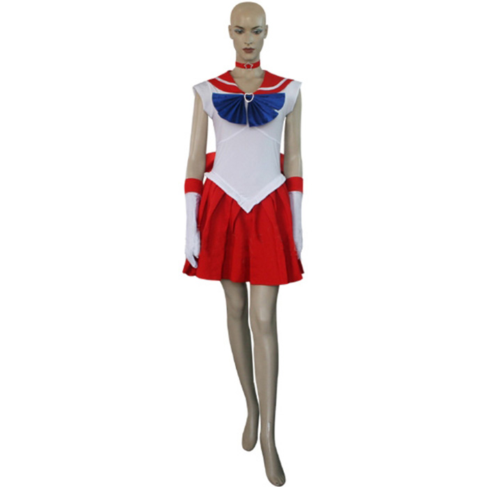 Luksuriøs Sailor Moon Sailor Mars Raye Hino udklædning Fastelavn Kostumer