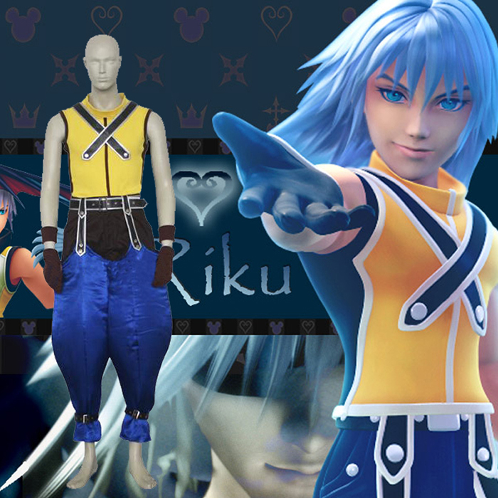 Kingdom Hearts 1 Riku Cosplay Kostume Fastelavn