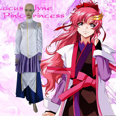 Mobile Suit Gundam Seed Princess Lacus Clyne Cosplay Kostyme Karneval